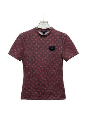 Louis Vuitton Color-Block Monogram Print Short-Sleeve T-Shirt